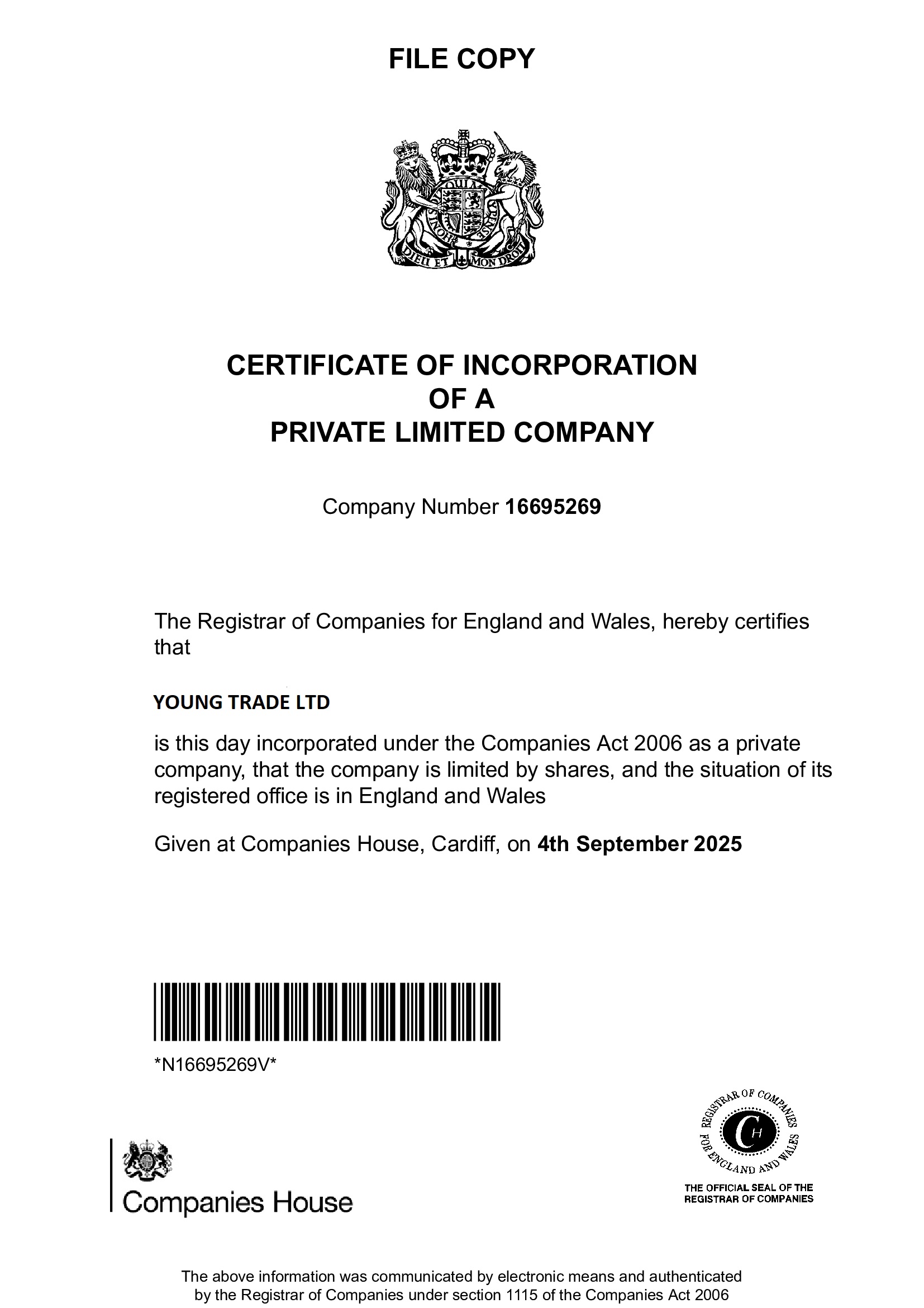 Young Trade Certificate